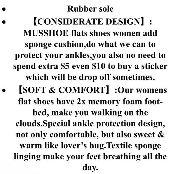 MUSSHOE Flats Shoes Comfortable Round Toe Memory Foam Women's Sz 6 Dusty Blue - Picture 14 of 16